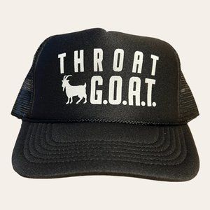 COPY - Funny Trucker Hat Throat GOAT humor bachelorette party favor gift